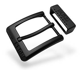 Ремінна пряжка з тренчем Boss 40мм М-29254 колір Чорний