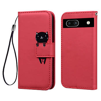 Чохол-книжка Animal Wallet для Google Pixel 8A Cat