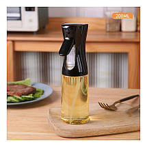 Розпилювач диспенсер для олії та різних рідин ZL-065 скляний чорний 200 мл, фото 5