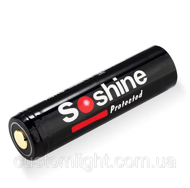 Акумулятор Soshine 18650 3600mAh з захистом