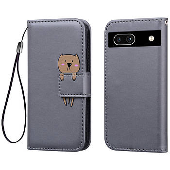 Чохол-книжка Animal Wallet для Google Pixel 8A Bear