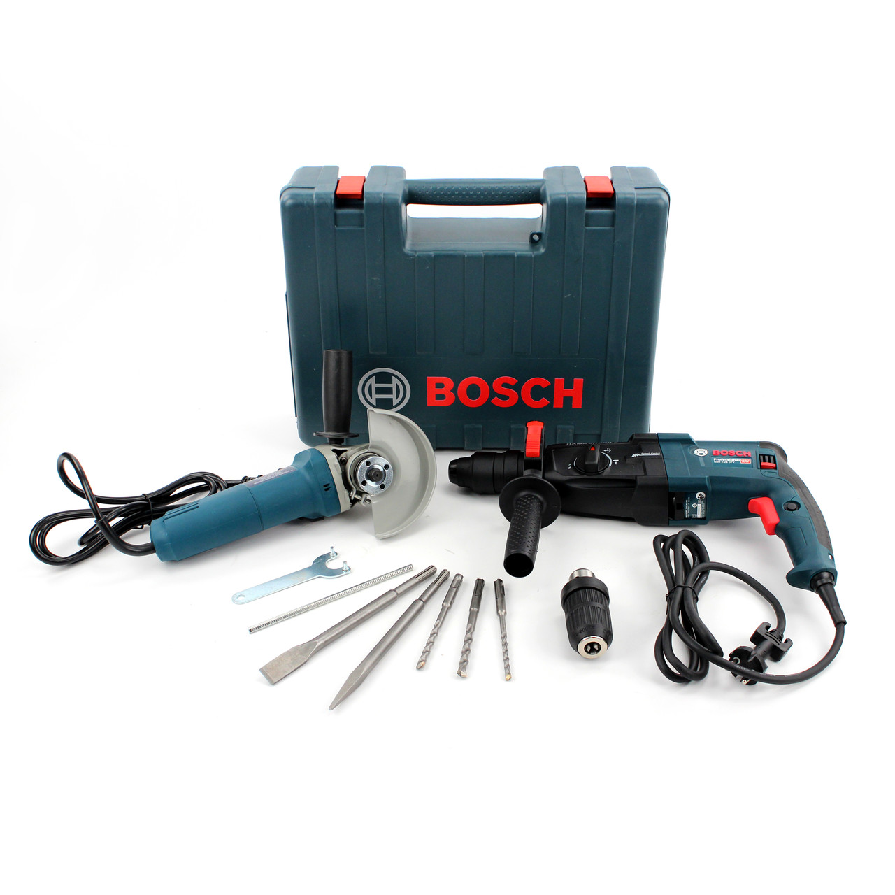 Набір 2в1 BOSCH 1000 Вт (Перфоратор GBH 2-28 DFV + Болгарка GWS-11-125,125 коло). Набір 2в1 Бош