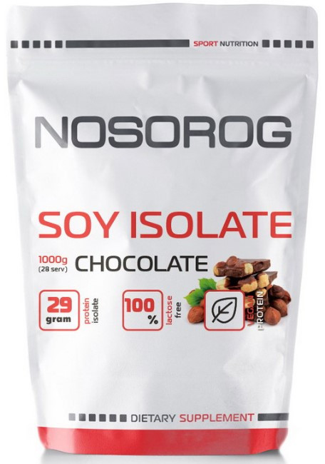 Ізолят соєвого протеїну Nosorоg Soy Isolate 1 кг Шоколад