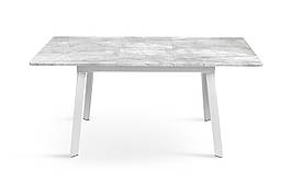 Стіл обідній метал/МДФ у кухню, вітальню Етна білий/базальт Мікс Меблі