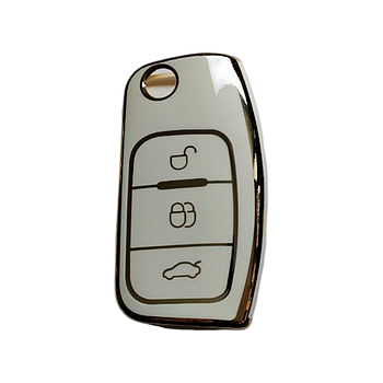 Чохол для ключа FORD з золотим обідком