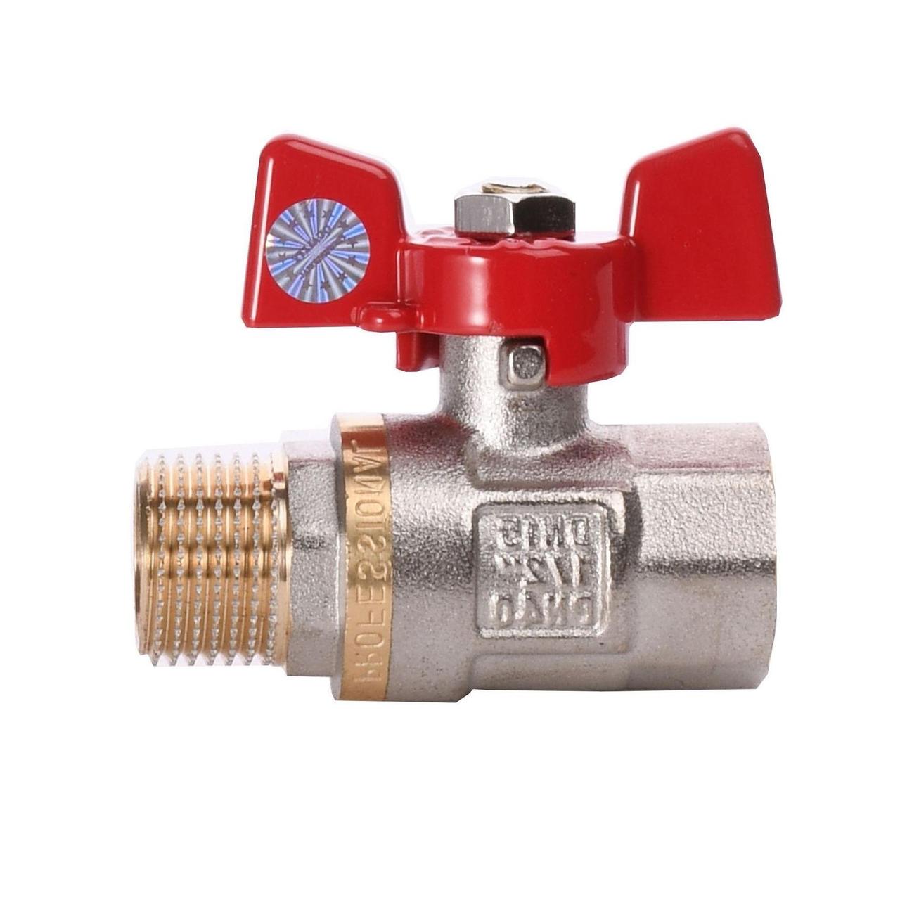 Кран кульовий прямий PROFESSIONAL 1/2" НВ КБ PN40 QP152, фото 1