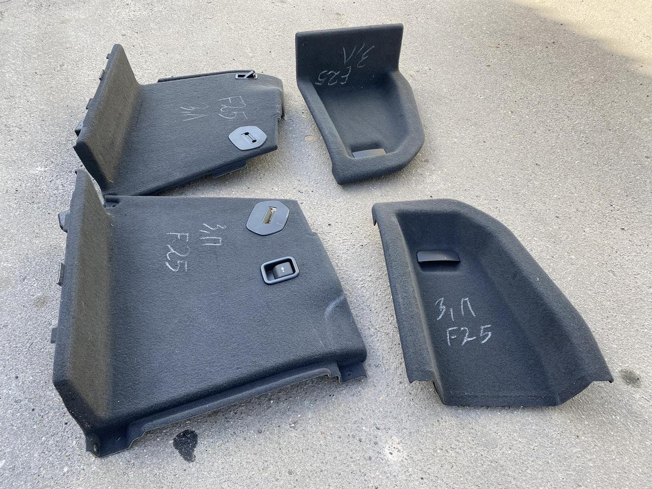 Б/В Обшивки багажника комплект BMW X3 F25 51477222221 / 51477222218, фото 1