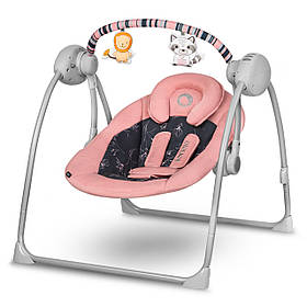 Центр гойдалки-шезлонг Lionelo Ruben Pink Baby Рожевий