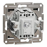 Вимикач одноклавішний із підсвічуванням самозатискним Schneider Electric Asfora антрацит, фото 3