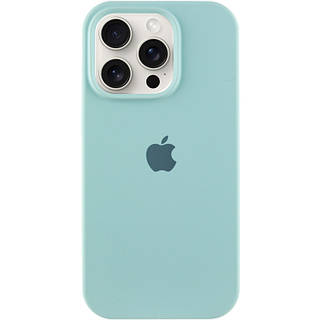 Чехол Silicone Case Full Protective (AA) для Apple iPhone 16 Pro Max (6.9") Бирюзовый / Beryl