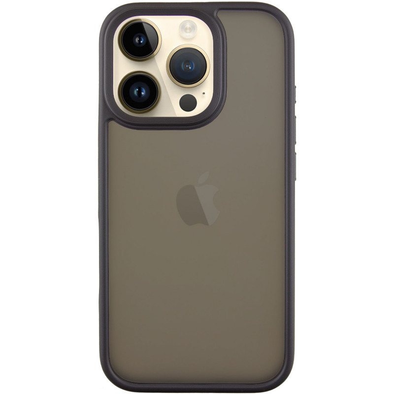 TPU+PC чохол Metal Buttons для Apple iPhone 16 Pro (6.3") Чорний