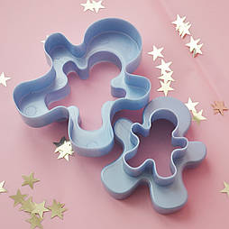 Набір вирубок для пряників та печива "Пряничний чоловічок", 2 шт