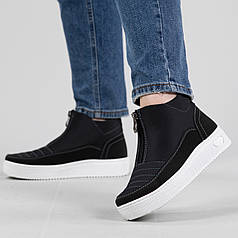 Дутики зимові жіночі з хутром короткі на замок (МК 1/2)