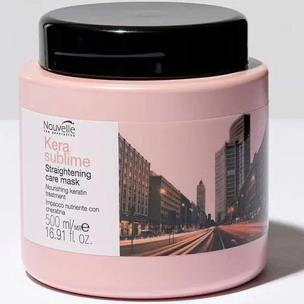 Кератинова маска для випрямлення волосся Nouvelle Kera Sublime Straightening Care Mask 500 мл, фото 1