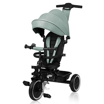 Велосипед триколісний дитячий з батьківською ручкою Lionelo Berry Forest Green Зелений