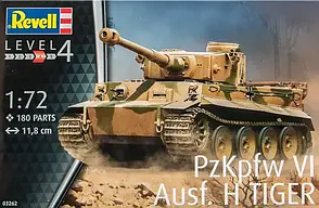 PzKpfw VI Ausf. H Tiger. Збірна модель танка у масштабі 1/72. REVELL 03262