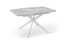 Стіл обідній метал/МДФ у кухню, вітальню Річард білий/базальт  Мікс Меблі