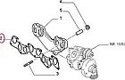 Прокладка колекторів Fiat Ducato 230, Peugeot Boxer, Citroen Jumper (1994-2002) 1.9, 9567224080, фото 3
