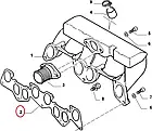 Прокладка колекторів Fiat Ducato 230, Peugeot Boxer, Citroen Jumper (1994-2002) 1.9, 9567224080, фото 5