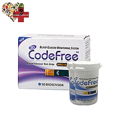 Тест-смужки SD CodeFree 50 шт. у 2 флаконі по 25 шт. в пакованні
