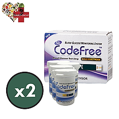 Тест-смужки SD CodeFree 100 шт. у 4 флаконі по 25 шт. в пакованні