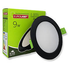 Світлодіодний світильник Eurolamp 9W 4000K LED-DLR-9/4(new)(black)