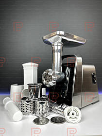 Потужна електром'ясорубка 8 в 1 Rainberg 3800 Вт з тертками та насадками для кухні