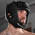 Боксерський шолом Phantom APEX Open Face Head Protection Black (капа в подарунок), фото 7