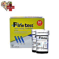 Тест-смужки Finetest premium 50 шт. у 2 флаконах по 25 шт. у пакованні