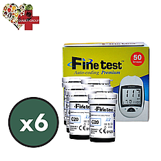 Тест-смужки Finetest premium 300 шт. у 12 флаконах по 25 шт. в пакованні