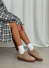 Зимові кеди моко замша тм SOLLORINI Розміри 36-40