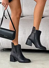 Ботильйони Челсі чорні тм SOLLORINI Розміри 36-40