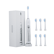 Ультразвукова зубна щітка Medica+ PROBRUSH 9.0 white + насадки (6 шт)