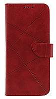 Чохол книжка Business Leather Claps для Samsung Galaxy A51 / A515 на магніті з підставкою червоний