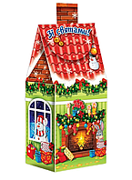 Новорічна подарункова картонна упаковка для
цукерок 400гр Різдво (0809.7), Арт.57430