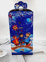 Новорічна картонна упаковка для цукерок 450-500гр 20*10* 6 см Різдво (0718.1), Арт.57418