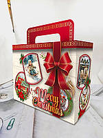 Новорічна картонна коробка для цукерок 1 кг
22*9.5*17 см Ретро (0791.1), Арт.57420