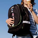 Шкільний рюкзак з ортопедичною спинкою для хлопчика 1 2 3 клас, чорний портфель першокласнику в школу, фото 9