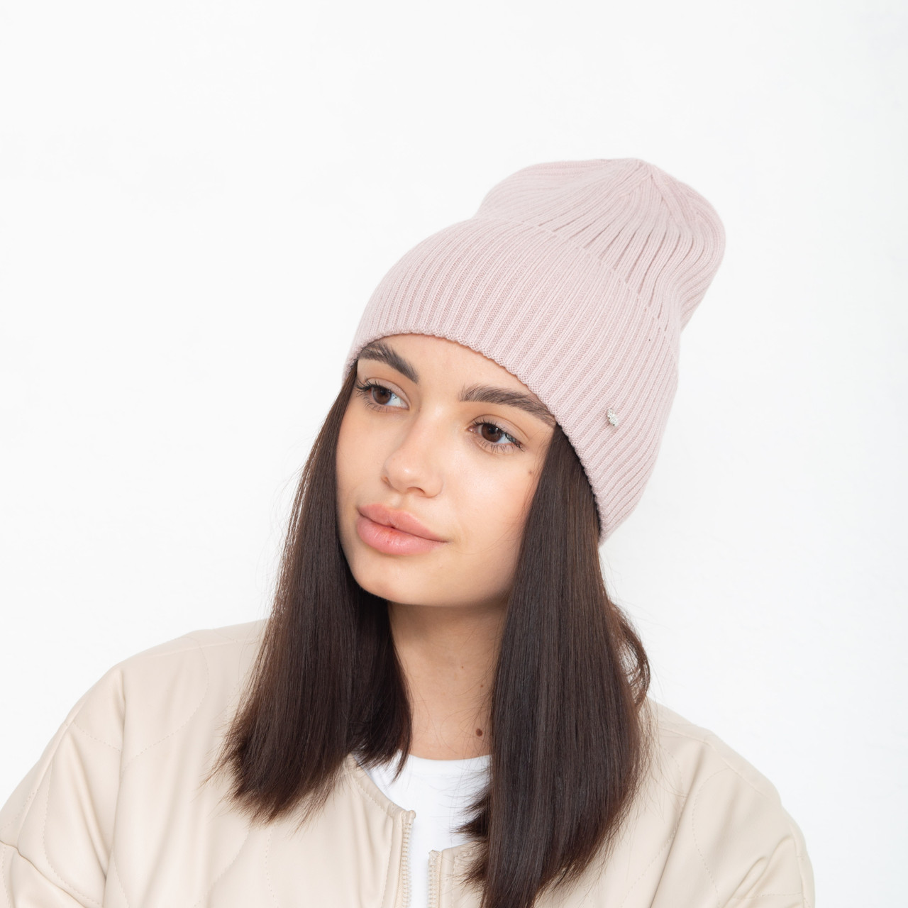 Шапка 2208 (віскоза)  пудра