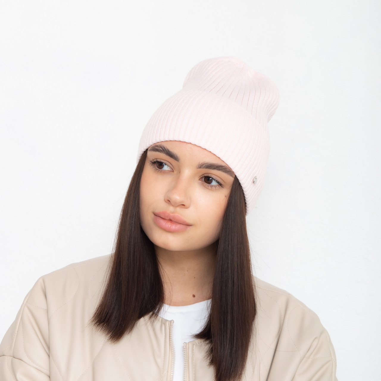 Шапка 2208 (віскоза)  світлий рожевий