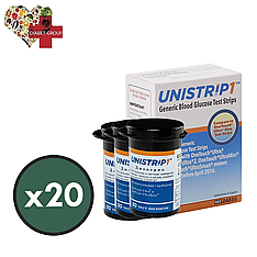 Тест-смужки Gen Ultimate (аналог OneTouch Ultra) 1000 шт. у 20 флаконах по 50 шт. в упаковці