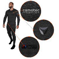 Термобілизна тактична CamoTec Polarheat Quadro Stretch 3.0 Чорна 7414, фото 4