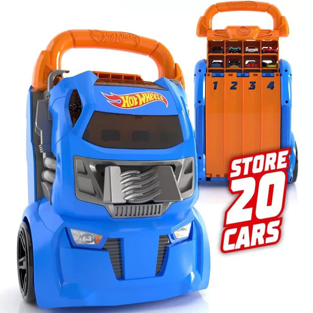 Контейнер-трек портативний на 4 доріжки Hot Wheels