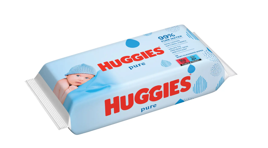 Вологі серветки Huggies Pure 56 шт 5029053550039