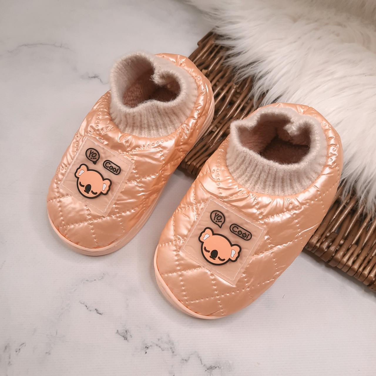 Дитячі домашні капці  26 розмір кімнатні хутряні зимові  капчики для дівчинки садочка будинку, фото 1