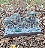 Статуетка Град 21-БМ з гіпсу ручної роботи - Військова техніка на подарунок, розмір 21х13х12 см, фото 4