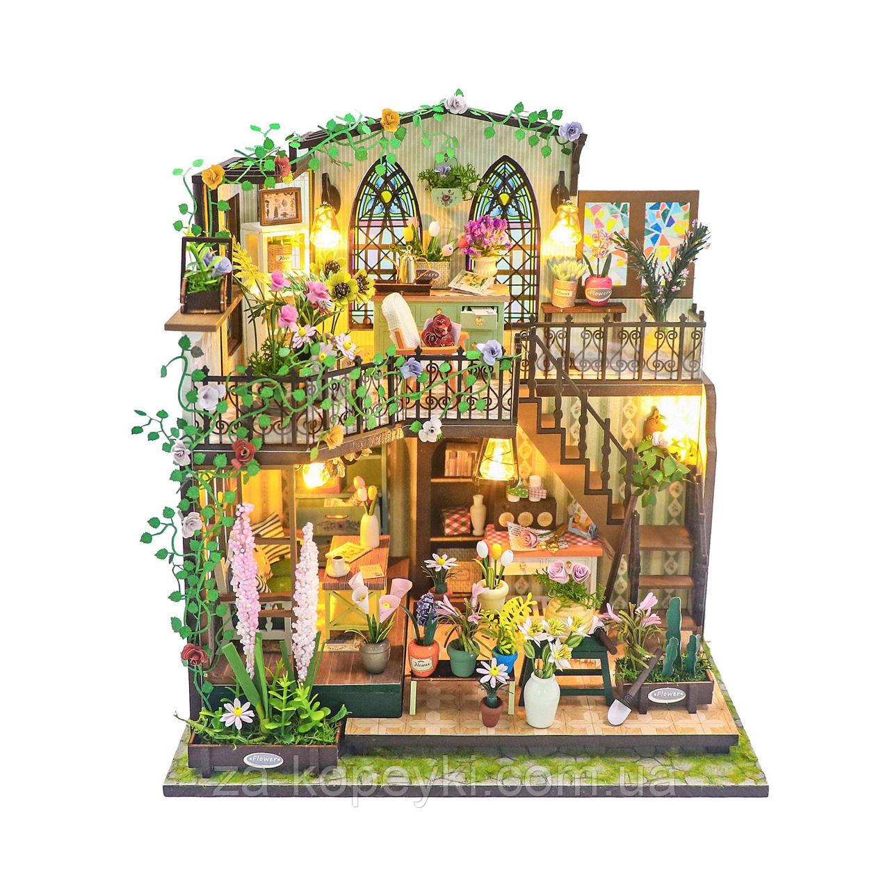 Румбокс Квітковий будиночок Дарсі Darcy Flower House Інтер'єрний конструктор DIY House M2322
