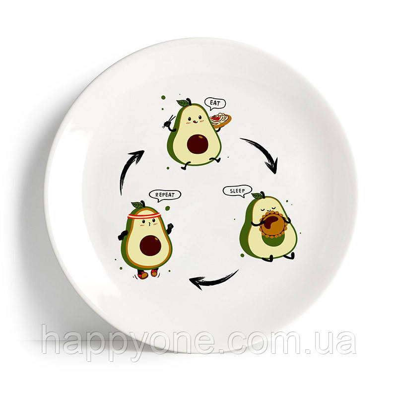 Тарілка Avo Eat-Sleep-Repeat