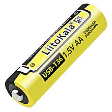 Акумулятор LiitoKala USB T36 (AA) / 2400 mAh / 3600 mWh / Type-C Original