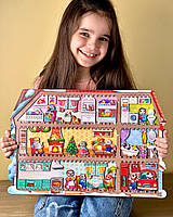 😺Двошаровий пазл "Котячий будинок"